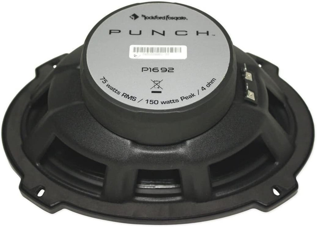 Rockford Fosgate Punch P1692 Car Speaker<br/> 300W Peak, 150W RMS 6x9" 2-Way Punch Series Full Range Coaxial Speakers