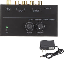 Load image into Gallery viewer, MR DJ PP500 Phono Turntable Preamp Input /TRS Output Stereo Knob Control Mini Record Player Preamplifier
