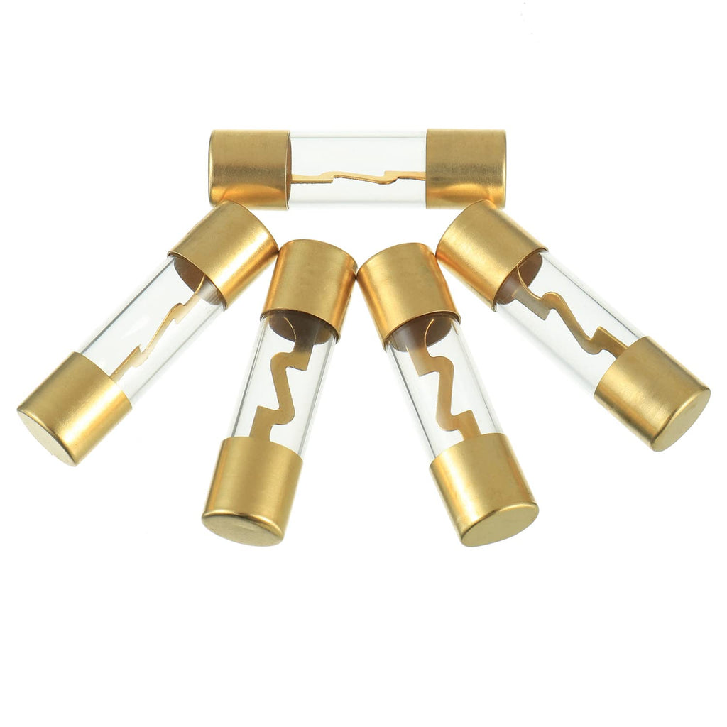American Terminal TAGU300-10 300 Amp Gold-Plated AGU Glass Fuse (10 Pack)