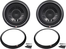 Charger l&#39;image dans la galerie, 2 Rockford Fosgate P3SD2-10 1200W Shallow Mount Subwoofers + Sub Enclosure Box