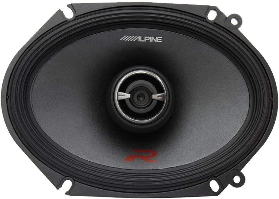 2 Pair Alpine R-S68 R-Series 6 x 8 Inch 300 Watt 2-Way Car Speakers