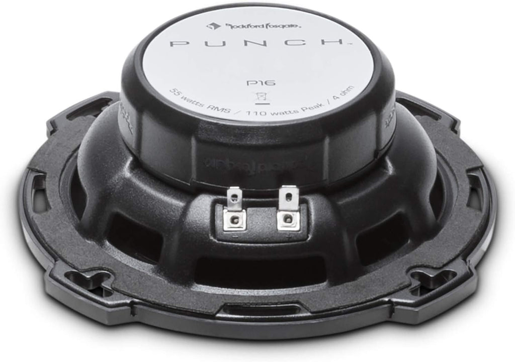 2 Rockford Fosgate P16 Punch 6.0" 2-Way Full-Range Speaker Pair