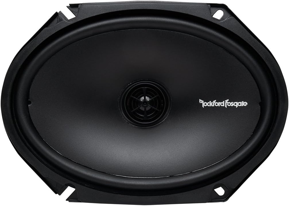 2 Pair Rockford R168X2 Prime 6x8 Inches Full Range Coaxial Speaker with 18 Gauge 100 FT Speaker Wire and Free Mobile Holder