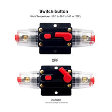 Load image into Gallery viewer, Absolute ICB140 4/8 AWG 140 Amp In-line Circuit Breaker with Manual Reset