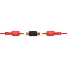 Load image into Gallery viewer, Absolute FF100-10 Female-to-Female RCA Barrel Connector Red &amp; Black (10 Pack)