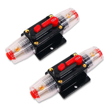 Load image into Gallery viewer, 2 Absolute ICB140 140 Amp Circuit Breaker 4/8 AWG Inline Manual Reset Fuse Holder