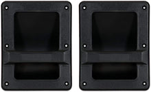 Load image into Gallery viewer, 2 MR DJ HND86 8.3&quot; X 6.5&quot; Speaker Cabinet Plastic Bar Handles Black Recessed Heavy Duty