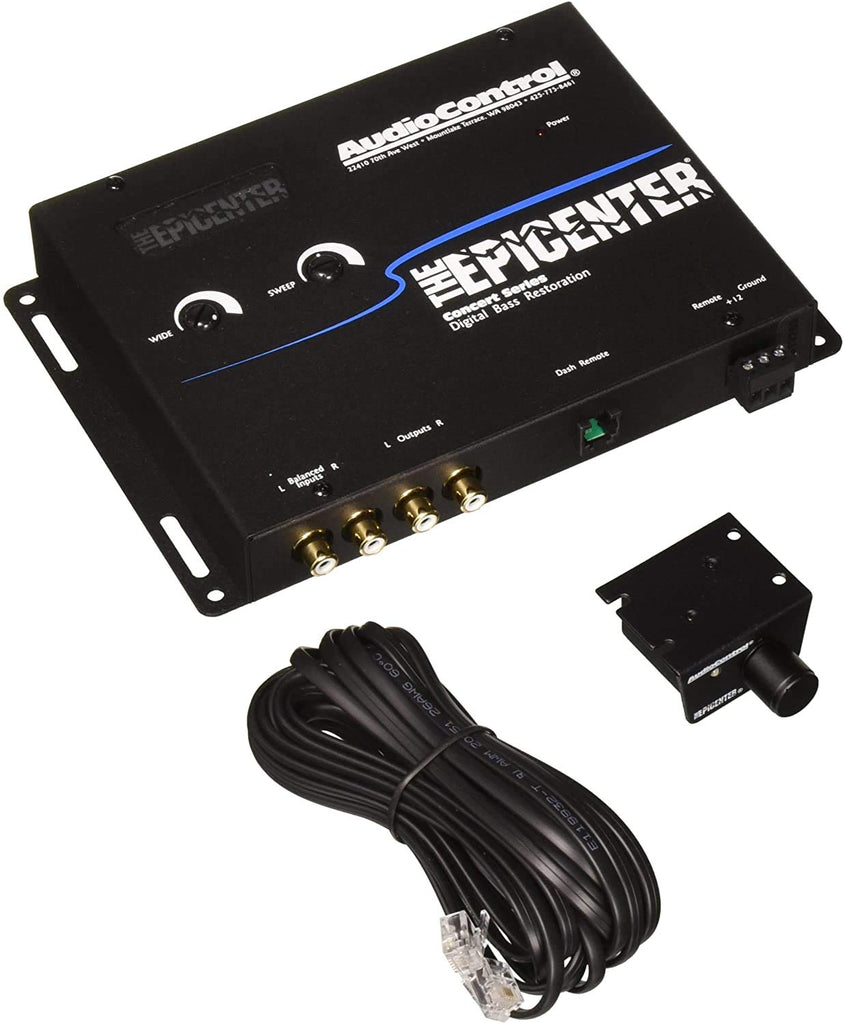 Audio Control The Epicenter & Absolute KIT4<br/> Digital Bass Restoration Processor Bass Booster Expander with Remote & Absolute 4 Gauge Amp Kit