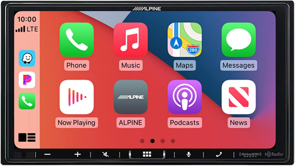 Alpine iLX-407 7-Inch Multimedia Receiver Apple Carplay and Android Auto w/ 2 Pairs Alpine SXE-1751S 6.5" Component Set & Power Pack