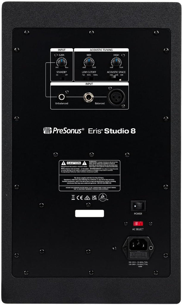 PreSonus Eris Studio 8 8-inch 2-Way Active Studio Monitors with EBM Waveguide