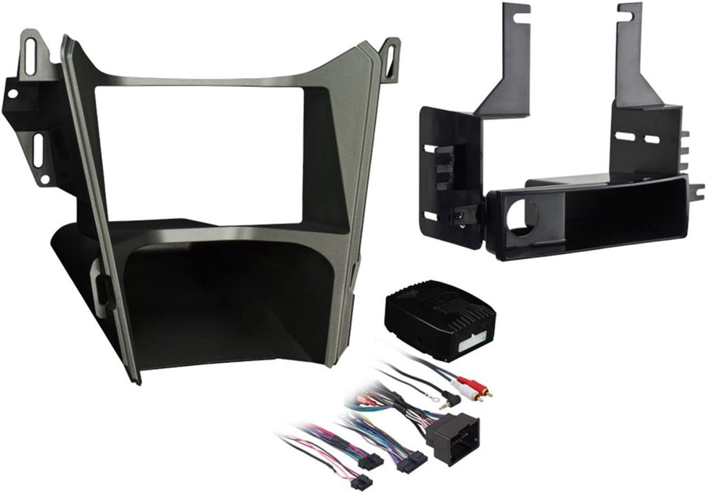 Metra 99-3307G DIN Installation Kit - Compatible Fits forChevy Equinox GMC Terrain 2010-2015 (with Monochrome Display