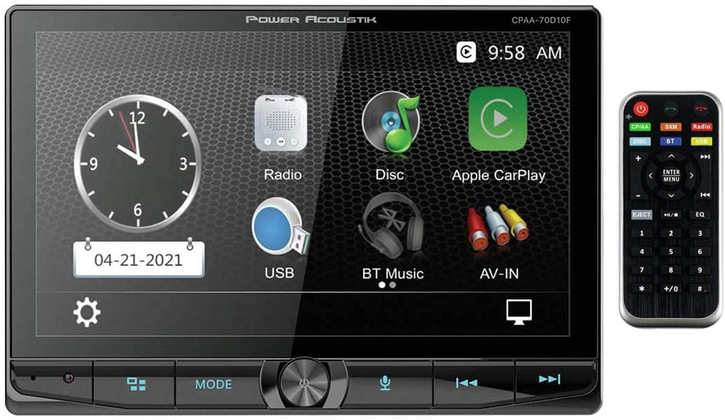 Power Acoustik CPAA-70D10F Floating Multimedia Touchscreen