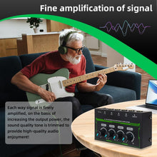 Charger l'image dans la galerie, MR DJ Microamp HA400PRO Ultra-compact 4-channel stereo headphone amplifier