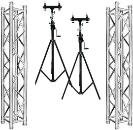MR Truss Crank-up Portable 10' Lighting Stand with 12' Truss Package