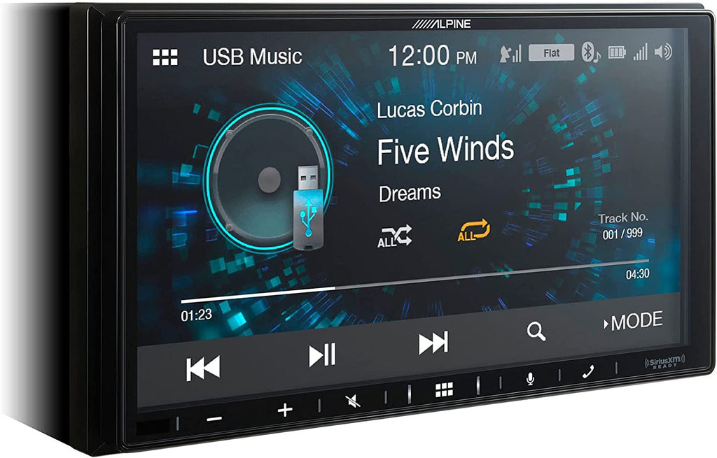 ALPINE iLX-W670 7" Digital Media Bluetooth Carplay Receiver + KTA-450 Power Pack