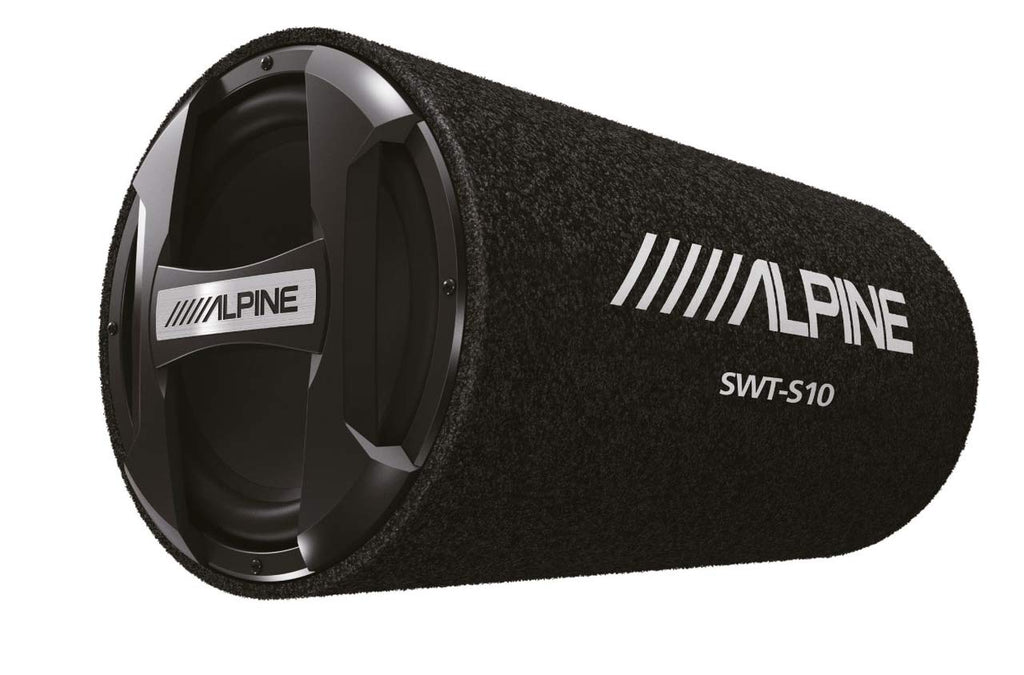 Alpine KTA-200M Mono Power Pack Amp with SWT-S10 10" Loaded Tube Subwoofer