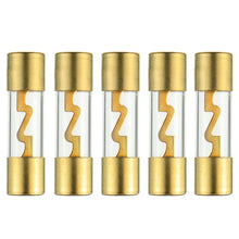 Load image into Gallery viewer, American Terminal TAGU120-10 120 Amp Gold-Plated AGU Glass Fuse (10 Pack)