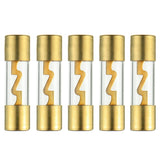American Terminal TAGU60-5 60 Amp Gold-Plated AGU Glass Fuse (5 Pack)