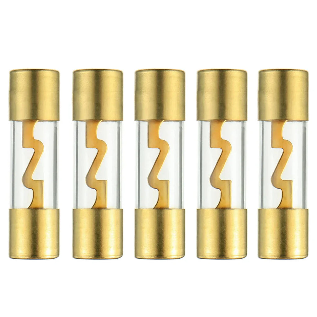 Absolute AGU40-5 40 Amp Gold-Plated AGU Glass Fuse (10 Pack)