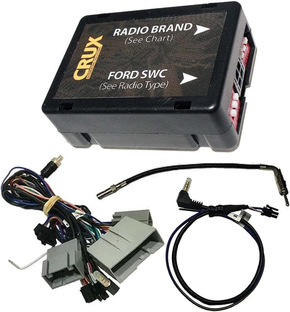 Crux SWRFD-60  Radio Replacement w/ SWC Retention for Ford, Lincoln & Mercury Vehicles 2005-2014