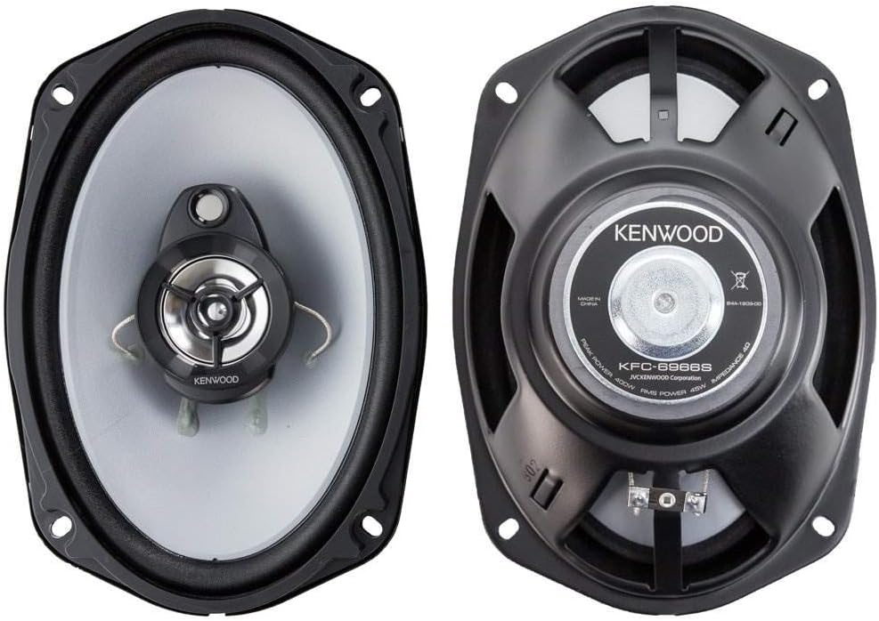 2 Kenwood KFC-6966S 800W Max (90W RMS) 6" x 9" 3-Way Coaxial Car Speakers -2 Pair