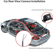 Charger l&#39;image dans la galerie, CAM124 Backup Camera Frame License Plate HD Night Vision Rear View 170° Angle Waterproof Compatible with Jensen Car Radio CAR110W CAR710 CAR710X CAR8000 CAR910W CAR910X CDR7011 CM901MIR CMR2720 CR271ML