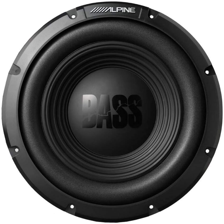 2 Alpine W10S4 10-inch Single 4 Ohm Subwoofer Bundle