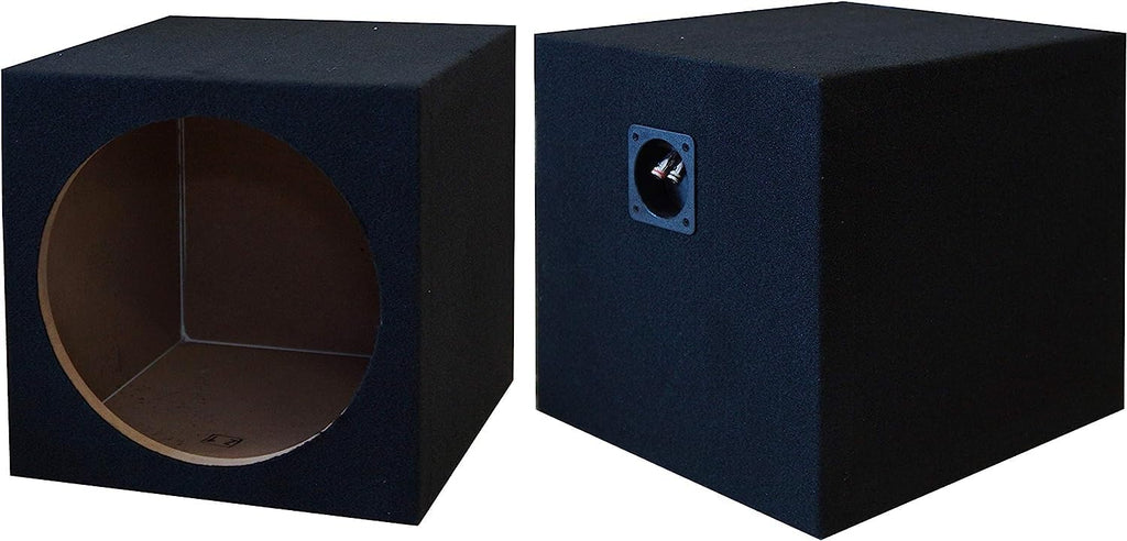 Absolute Axis AX1000 10" 1000W Power Subwoofer & Sealed Enclosure Box & 4 Gauge Amp Kit