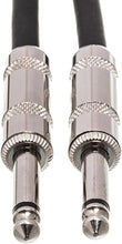 Load image into Gallery viewer, Hosa 3GT-PAK Cloth Guitar Cable, Hosa Straight to Same, 18 ft, Assorted Colors, 10 pc