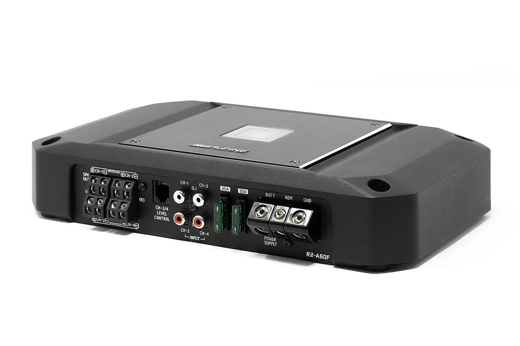 Alpine R2-S65C 6.5" Component + R2-S65 6.5" Speakers + R2-A60F 600W Amp + KIT4 Amp Kit