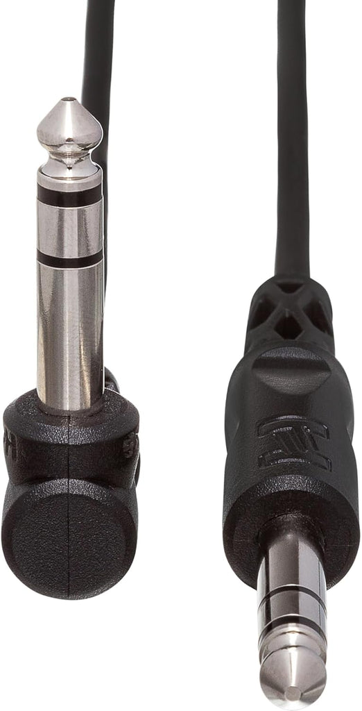 Hosa CPP-103R Interconnect Cable 1/4-inch TS Male to Right-angle 1/4-inch TS Male 3 foot