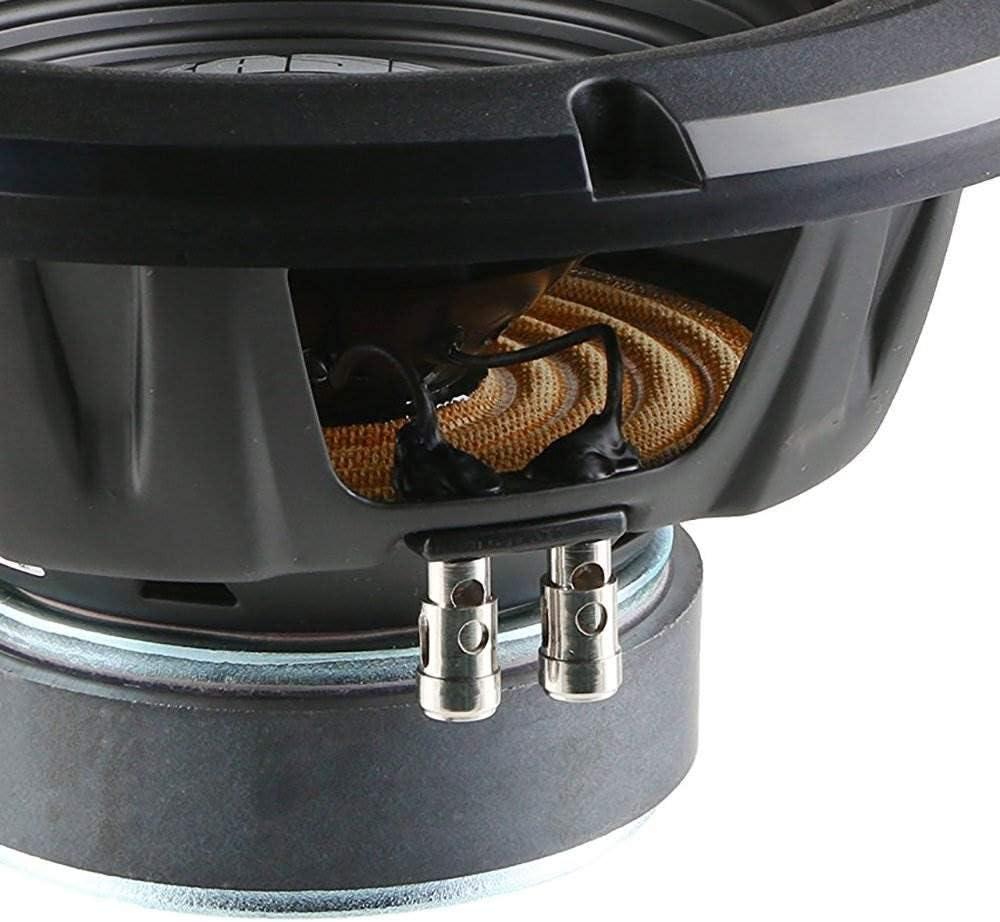 2 Alpine W10S4 10-inch Single 4 Ohm Subwoofer Bundle