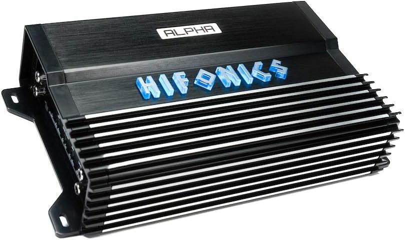 Hifonics A1200.4D 1200 Watt 4-Channel Class-D Compact Car Audio Amplifier & 4G Amp Kit