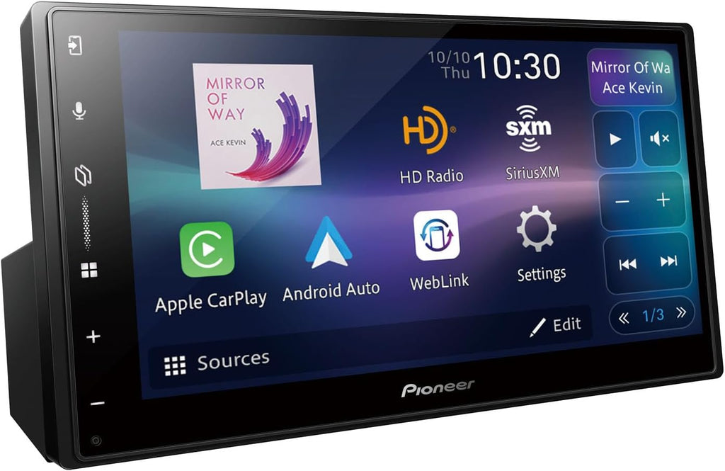 Pioneer DMH-W3050NEX 6.8" Indash Media Receiver + SiriusXM Tuner + Bullet Camera