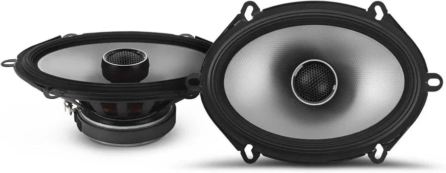 Alpine S-A32F 4 Channel Amplifier + 2 Pair S2-S68 5X7" / 6X8" Coax Speakers + 4 Gauge Wiring Kit