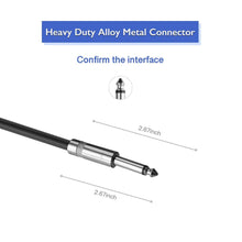Load image into Gallery viewer, MR DJ CQQ3 3&#39; Pro PA DJ Karaoke 1/4&quot; Male to 1/4&quot; Male Mono Audio Amp Patch Cords Speaker Wire PA Cable