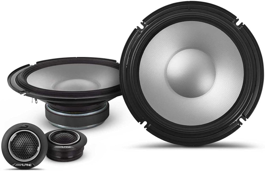 Alpine UTE-73BT Mech-Less Media Receiver & S2-S80C Type S 8" Component Speakers