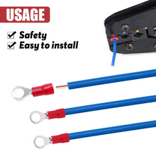 Load image into Gallery viewer, E-RTR2218-100 22/18-Gauge Red Economy Nylon Ring Terminals