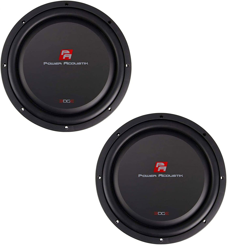 2 Power Acoustik EW-124S 12″ EDGE Shallow Series 2.5″ Depth Subwoofer