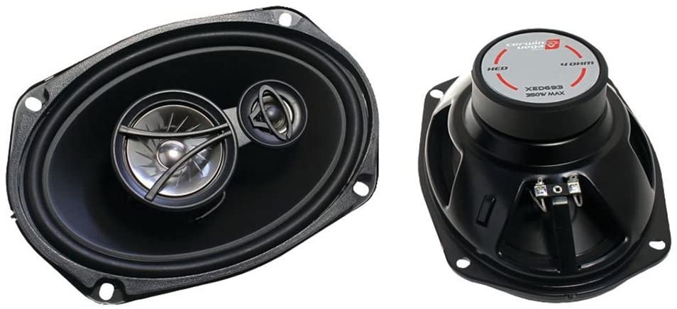 CERWIN VEGA XED693 6 x 9 Inches 350 Watts Max 3-Way Coaxial Speaker Set & Metra 72-7800 Speaker Connector Harnesses for Select Honda Vehicles