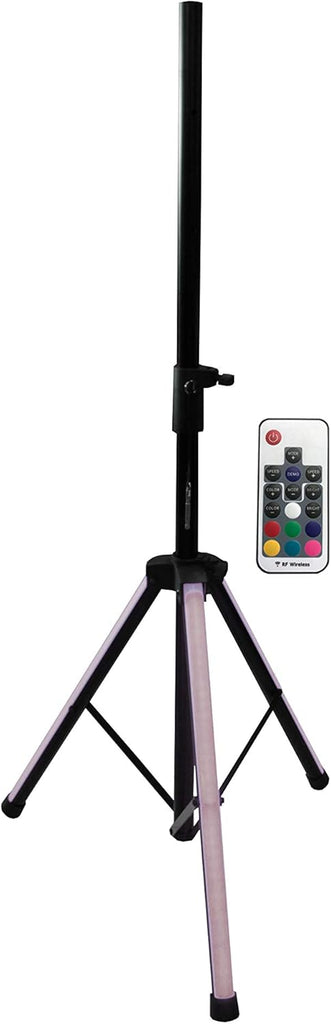 MR DJ SS850LED Universal Color-Changing Stand LED Speaker Stand Tripod Remote Control