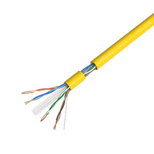 Load image into Gallery viewer, American Terminal 500' Cat6 Ethernet Yellow Bulk Network Cable 23AWG 600Mhz UL Bare Solid Copper Wire UTP 500' Yellow