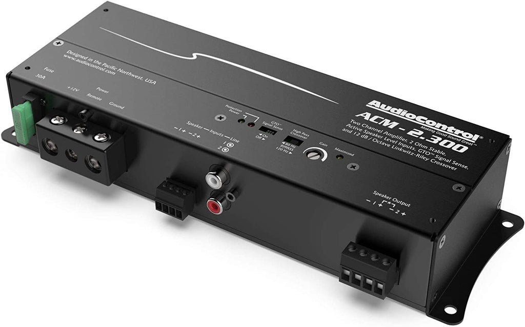 Audio Control ACM-2.300 300W RMS ACM Series 2 ohm Stable 2-Channel Class-D Amplifier