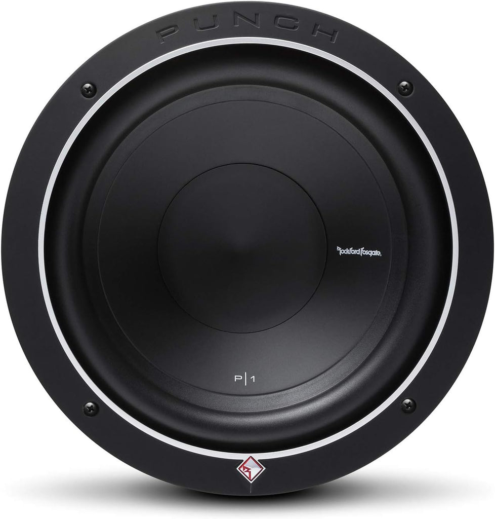 2 Rockford Fosgate Punch P1S4-10 500W 10" Punch Series Single 4-ohm Car Subwoofer