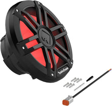 Load image into Gallery viewer, Rockford Fosgate M1D2-10B 1200W 10" M1 Series Dual 2-ohm Marine Subwoofer with Color Optix LED