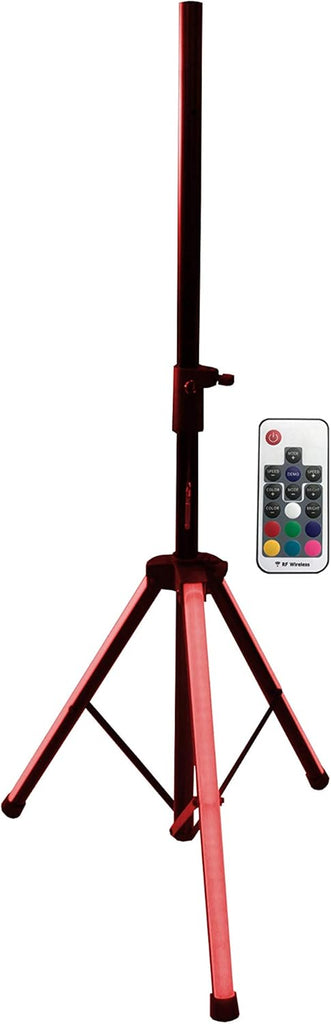 2 MR DJ SS850LED Universal Color-Changing Stand LED Speaker Stand Tripod Remote Control
