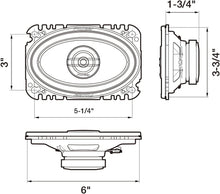 Charger l&#39;image dans la galerie, Pioneer Ts-G4620s 4&quot; X 6&quot; 200-Watt 2-Way Coaxial Speakers 8.3&quot; x 6.9&quot; x 2.6&quot;