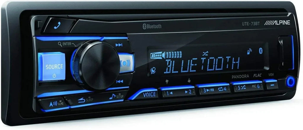 Alpine UTE-73BT Bluetooth Car Stereo AM/FM for 2008-12 Toyota Highlander Kit & Harness