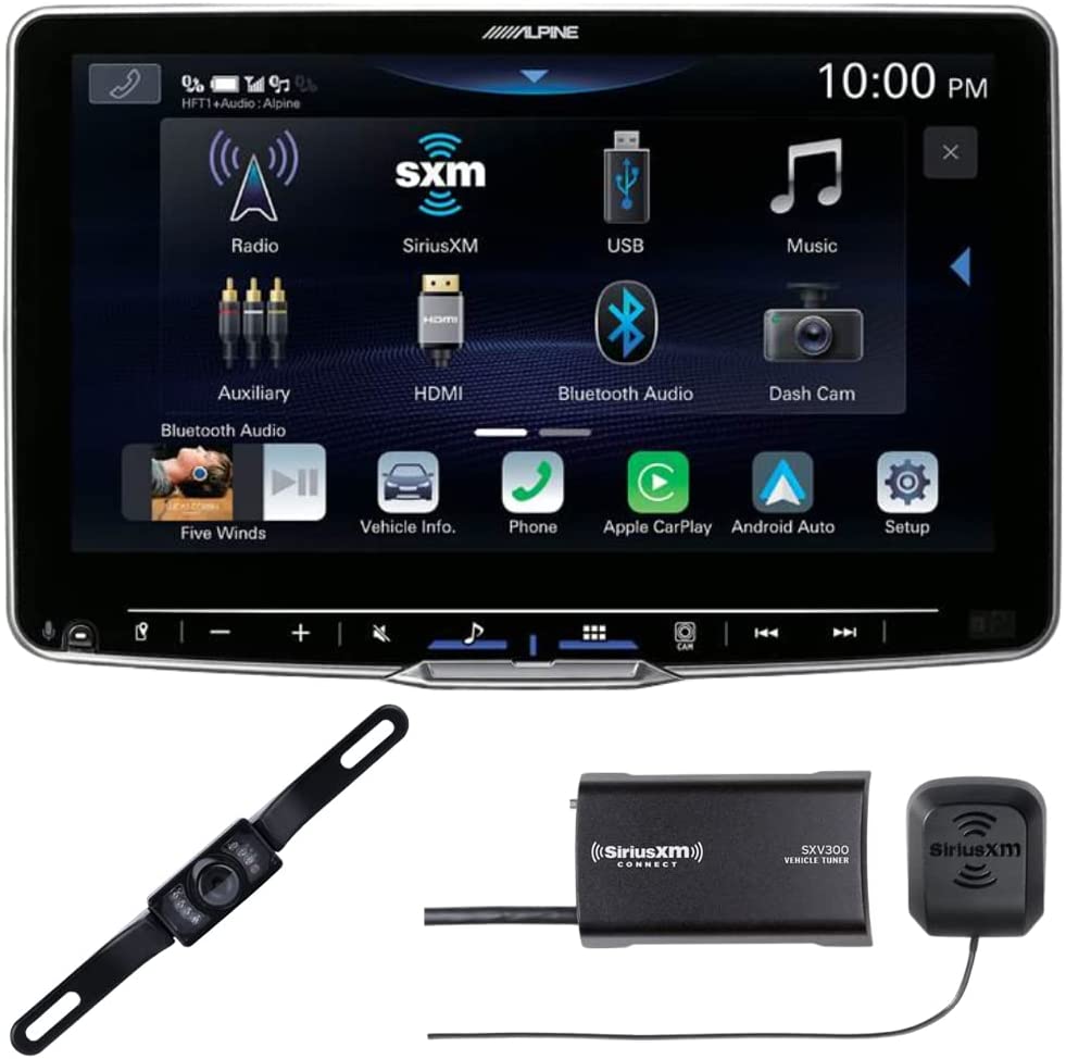 Alpine ILX-F509 9" Digital Multimedia Receiver License Plate Camera SiriusXM Tuner