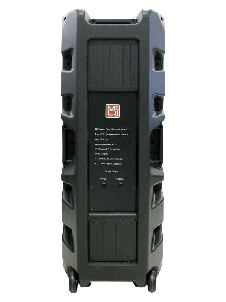 MR DJ PRO215S PA DJ Passive Speaker PRO PA DJ Dual 15” 3-Way Full-Range Passive DJ PA Multipurpose Live Sound Loudspeaker